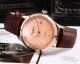 Perfect Replica Patek Philippe Calatrava Rose Gold Smooth Bezel Brown Leather Strap 40mm Watch (3)_th.jpg